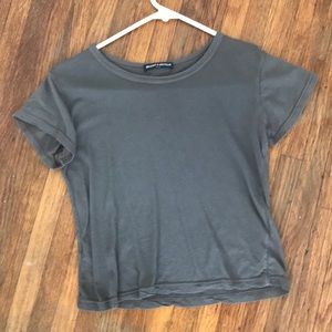 RARE Brandy Melville Grey Crop Top